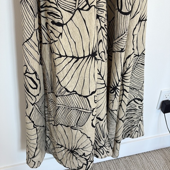 Dish Malta Palm Linen Halter Maxi Dress - Picture 6 of 12